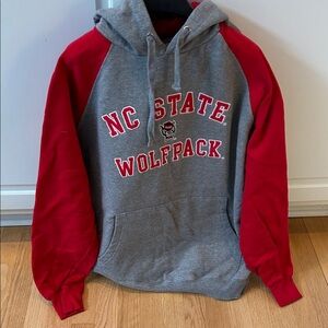 NC State Wolfpack Gray and Red Hoodie